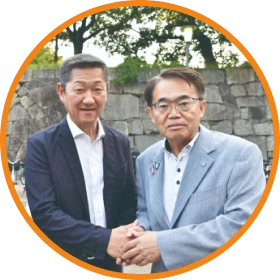 林健児の活動写真:大村愛知県知事と